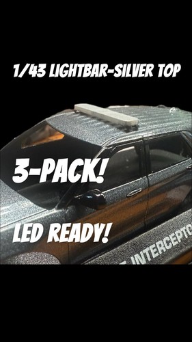 Police lightbar slim - 1/43,